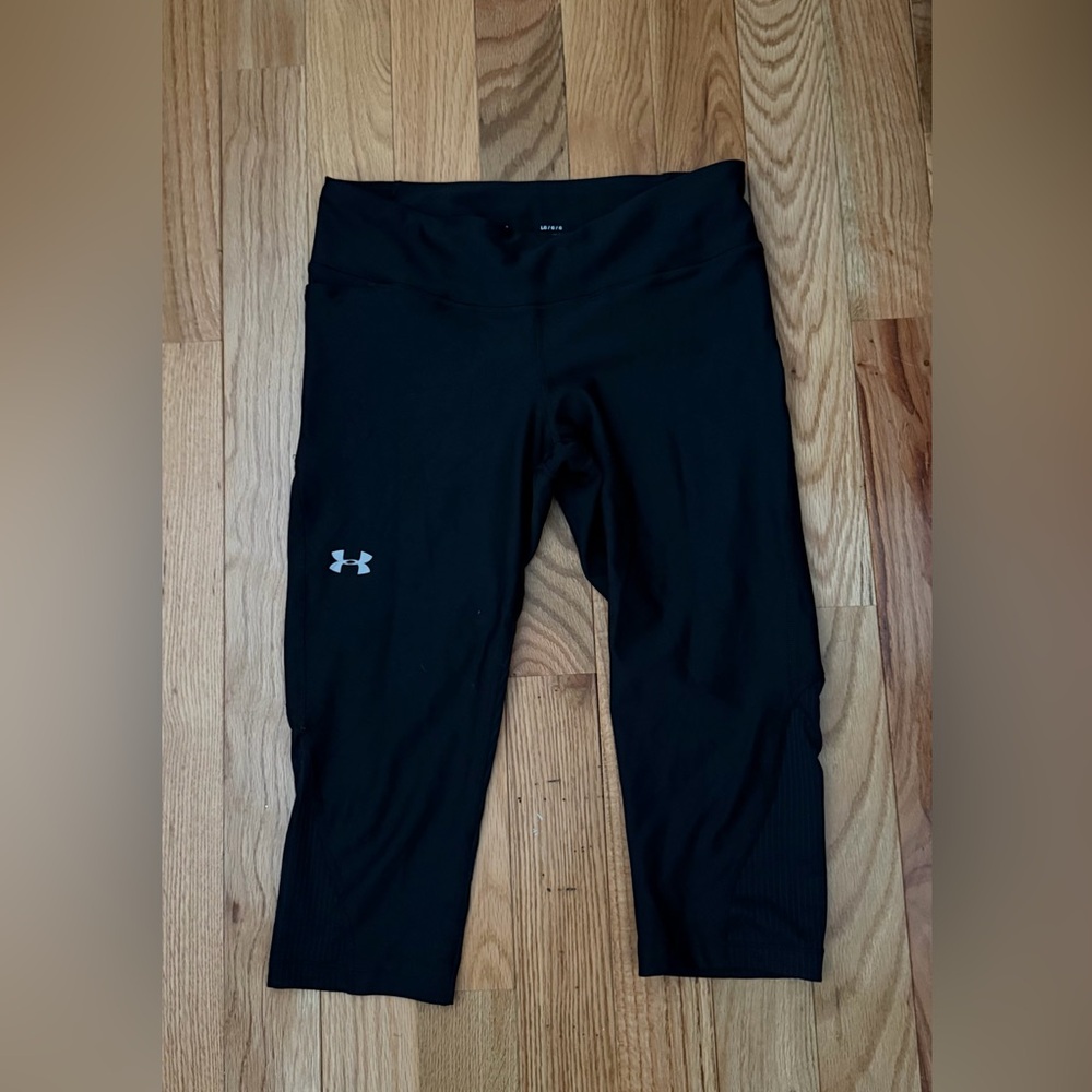 Under Armour Heat Gear Black Capri Leggings